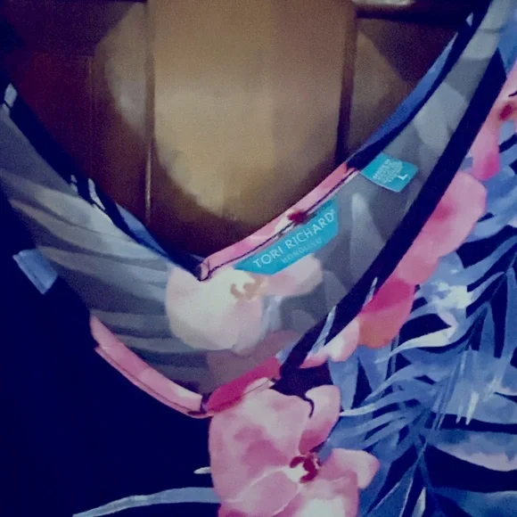 Tori Richard Floral Print Dress - Picture 3 of 3